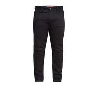 Duke Mens Denim Jeans Elastic Waist Mid Rise Casual Wear Belt Loops 40-70W