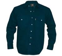 Duke Mens Denim Shirt, Black Western Style
