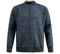 Duke Mens Dereham 1 Knitted Zip Fleece Lined Sweater - Blue - 4XL