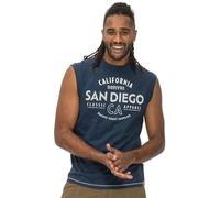 Duke Mens Havant San Diego Printed Sleeveless Vest - Blue - 7XL