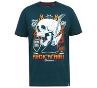 Duke Mens Neal D555 Skull Crew Neck Kingsize T-Shirt DC530
