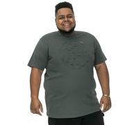 Duke Mens Poole Circle Wave Printed Crew Neck T-Shirt - Green - 5XL