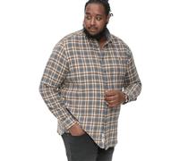 Duke Mens Scarpa Long Sleeve Checked Pocket Shirt - Grey - 5XL