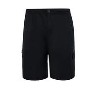 Duke Mens Thomas D555 Stretch Elasticated Waist Kingsize Shorts - Black - 4XL - Black - 100% Mixed