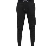 Duke Mens Tilden 2 Cuffed Hem Cargo Pocket Joggers - Black - 7XL