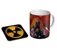 Duke Nukem Ceramic Coffee MUG + Coaster Gift Set …
