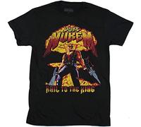 Duke Nukem Mens T-Shirt - All Hail to The King Distressed Image(X-Large)