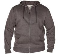 Duke Rockford Mens Plus Size Cantor Zip Hoodie 7XL Grey