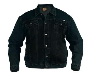 DUKE WESTERN STYLE TRUCKER DENIM JACKET IN BLACK CHEST SIZE 1XL TO 6XL