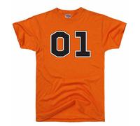 Dukes of Hazzard "01" General Lee T-shirt Orange (XXL) [Apparel]