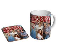 Dukes of Hazzard Cast - Ceramic Coffee Mug + Coaster Gift Set