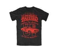 Dukes of Hazzard General Lee, 70's 80's Cult Car Movie Musclecar T-Shirt Black M