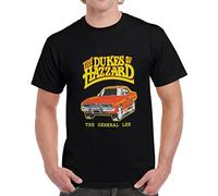 Dukes of Hazzard General Lee Car T Shirt(Large)