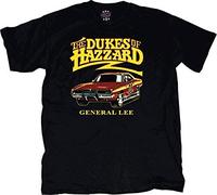 Dukes of Hazzard General Lee Car T-Shirt Tee (Youth Medium) [Apparel] Black