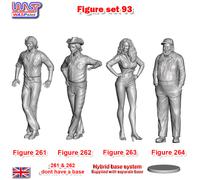 Dukes of Hazzard x 4 Unpainted Figures Scenery Display Set 93 New 1:32 WASP