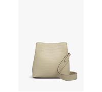 Dukes Place Moc Croc Medium Compartment Snow Leather Cross-Body Bag - Cmr / One Size