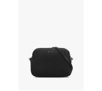 Dukes Place Weave Medium Top Zip Black Leather Cross-Body Bag - Black Leather / One Size