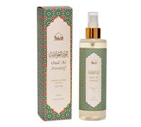 Dukhni Oud Room & Linen Spray 250ml Awatef Air Freshener | Arabic Natural Mist | Air Freshener, Room Mist, Fabric & Linen Spray | Perfect for Prayer mats, beds, sofas, curtains