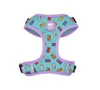 DUKIER - Adjustable Harness at Neck and Chest for Dogs, Anti-Pull Vest, Pet Safety, Neoprene, Gummy Bears Design, Size M
