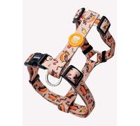 DUKIER - Classic Dog Harness, Adjustable H-Shaped Anti-Pull Vest for Pets, Approved, with 4 Point Safety Lock, Hot Dogs, Teckels Dog, Size M