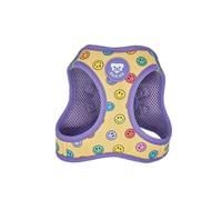 DUKIER - Dog Harness, Anti-titration Vest Body, Adjustable and Durable for Pets, Breathable Mesh, Pet Accessory with double Closure, Smiley Design, Size M