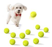Dukuueie Small Tennis Balls for Dogs, 10 Pack Easy Catching Pet Dog Balls for Exercise & Training, Dog Tennis Balls 2.0inch