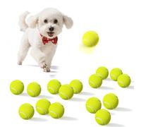 Dukuueie Small Tennis Balls for Dogs, 15 Pack Easy Catching Pet Dog Balls for Exercise & Training, Dog Tennis Balls 2.0inch