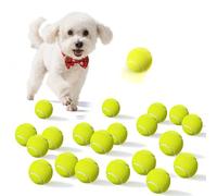 Dukuueie Small Tennis Balls for Dogs, 20 Pack Easy Catching Pet Dog Balls for Exercise & Training, Dog Tennis Balls 2.0inch