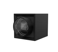 DUKWIN Single Watch Winder with Dual Power Supply, Supper Quiet Motor, Adjustable Watch Pillow for Travel, Black Small Watch Winder, E-Black, Classic