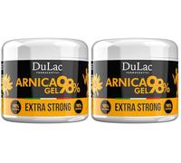Dulac - Arnica Gel 98% with Refreshing Effect, 2x500 ml, Provides Comfort to Muscles and Joints, Arnica with Buriti Oil, Thyme and Menthol, Ideal for Massage, Dermatologically Tested, Made in Italy