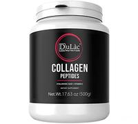Dulàc - Collagen Supplement for Women, Collagen Peptides Powder 450g, Hydrolysed Bovine Collagen with Hyaluronic Acid and Vitamin C, Lactose-Free, Gluten-Free, Unflavoured, 0% Additives