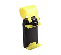 DULAI 1 pc Mobile Phone Holder Mount Clip Buckle Socket Hands Free on Car Steering Wheel for Smart Cellphones, Yellow