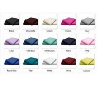 Dulce Lino Easycare & Long Lasting Pollycotton Flat Sheet .(Cream Double)