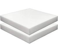Dulce Lino High Density Upholstery Foam Cushion - Square Cut, Custom Size Replacement for Couch, Sofa, Dining Chairs & DIY Projects. ((20" X 18" X 2"))