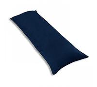 Dulce Lino New Bolster Pillow Case Cover & Pregnancy Maternity Orthopaedic Support.(Navy, 5FT)