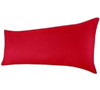 Dulce Lino New Bolster Pillow Case Cover & Pregnancy Maternity Orthopaedic Support. (Red, 4FT)