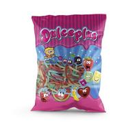 Dulce Sugared Neon Gummy Worms - Halal Certified - 1kg Bulk Sweet Bag - Fizzy Jelly Worms for Parties, Sharing & Treats