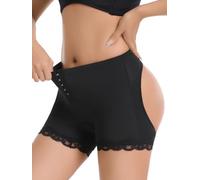 Dulchany Butt Lifting Panties Booty Lifter Underwear for Women Adjustable Tummy Control Butt Lift Shapewear Shorts, Black, S