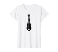 Dulcimerist Dulcimer-Player Mountain-Appalachian Dulcimer Value Graphic T-Shirt, Women, White, L
