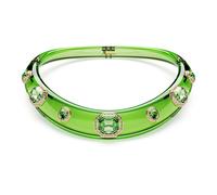 Dulcis choker, Mixed cuts, Green, Gold-tone plated