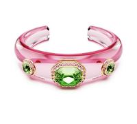 Dulcis cuff, Mixed cuts, Multicoloured, 18K gold finish