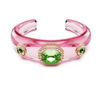 Swarovski Dulcis cuff, Mixed cuts, Multicolored, Gold-tone plated, S