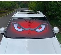 Duleutgnu Cartoon Eyes Boshafter Expression Windscreen Cover Car Windscreen Cover Foldable Sun Protection for Windscreen Sun Visor Car UV Universal 130 x 70 cm