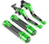 DULINGYA for Yamaha YZFR6 2005-2014 2015 2016 Motorcycle Brake Clutch Levers Anti-Slip Rubber Handlebar Grips(Green)