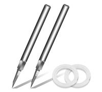 DULIWO Model Scriber Tool, Tungsten Steel Blades 0.10mm,Precision Engraving & Scribing Tool for Gundam,RG Models,Plastic & Resin Kits, Panel Line Carving,Hobby Scribing Set,Red (0.1+0.15mm)