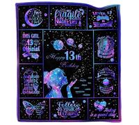 Dulkjio 13th Birthday Gifts for Girls, Gifts for 13 Year Old Girl, 13 Year Old Girl Gifts Ideas, 13 Year Old Girl Birthday Gifts, Birthday Gifts for 13 Year Old Girls Throw Blanket 50"X60"