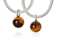 Dulong Globe Tigereye 2x Pendant Silver GLO2-F1111 - Woman - 925 Sterling Silver Silver