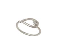 Dulong Kharisma Diamond Ring Silver KHA3-F2030-52 - Woman - 925 Sterling Silver Silver 52