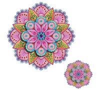 Dulov Acrylic DIY Dual-Layer 360 Rotating Diamond Art Magnet Mandalas