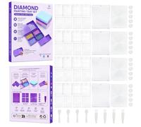 Dulov Diamond Art Tool Set Flip Tray Funnel Drill Plate ABS (16pcs